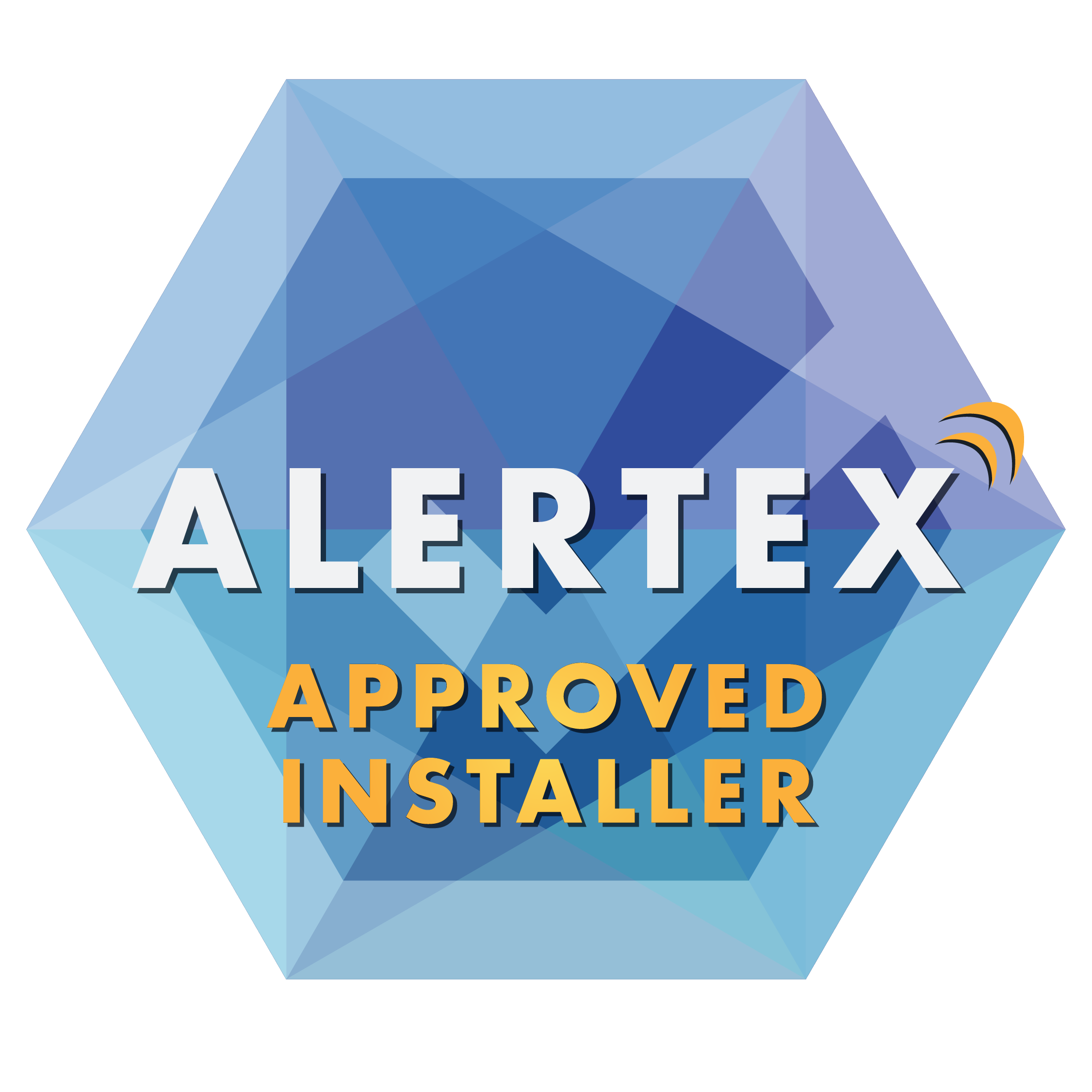 Alertex approved installer scheme logo